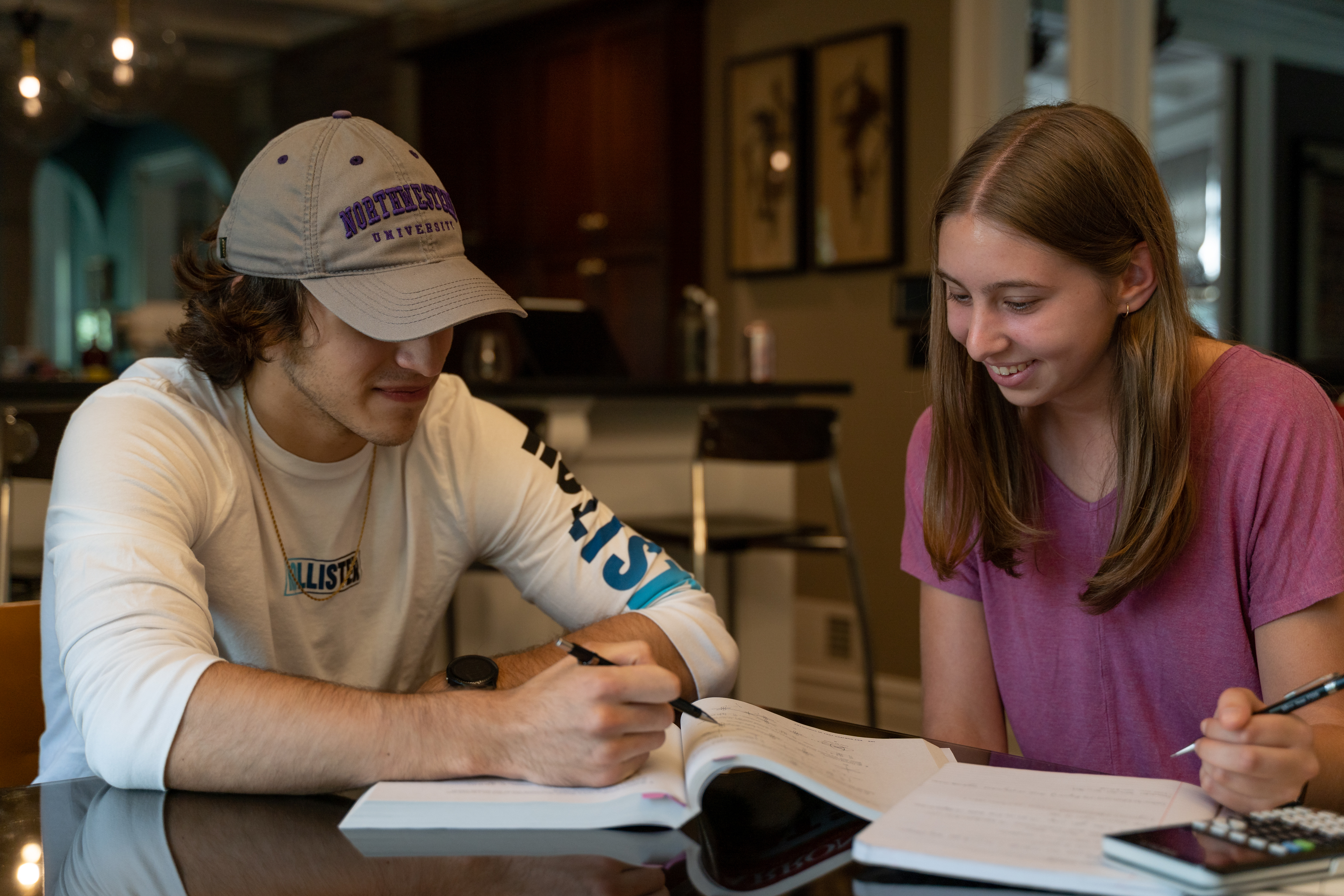 In-person tutoring session